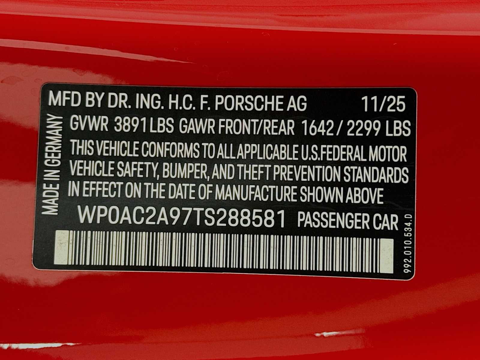 Certified Used 2026 Guards Red Porsche GT3 image 30