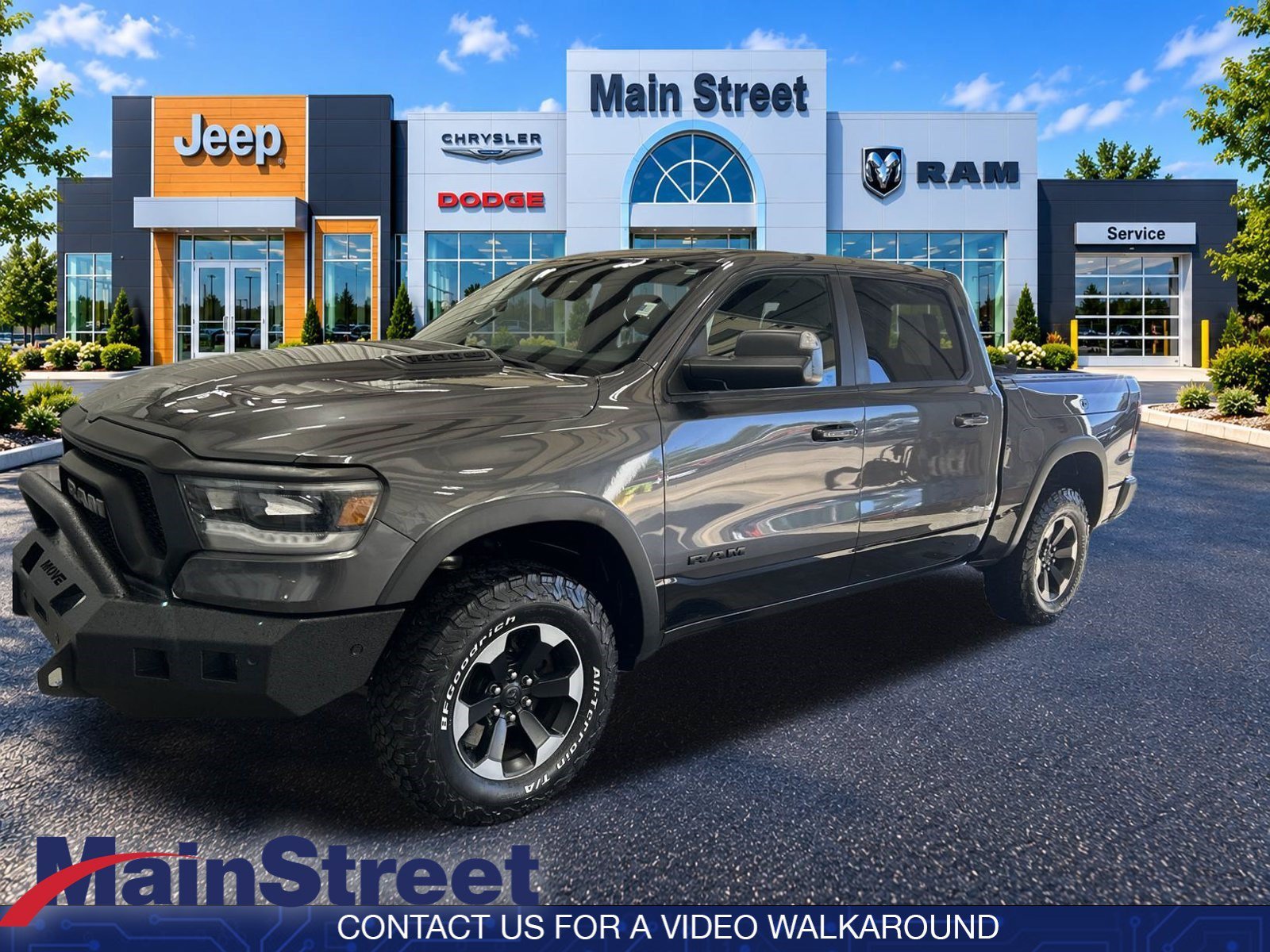 Used 2019 Granite Crystal Metallic Clearcoat Ram Rebel image 3