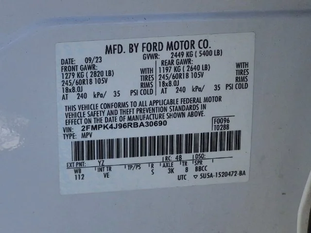 Used 2024 White Ford SEL image 38