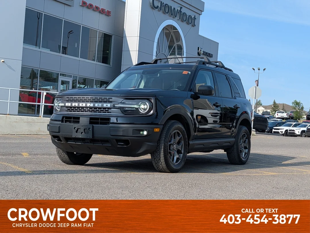 Certified Used 2023 Black Ford Badlands - - 4x4 - Power Sunroof - Fordpass Connect - Back Up Cam - Premium Pkg & More! image 1