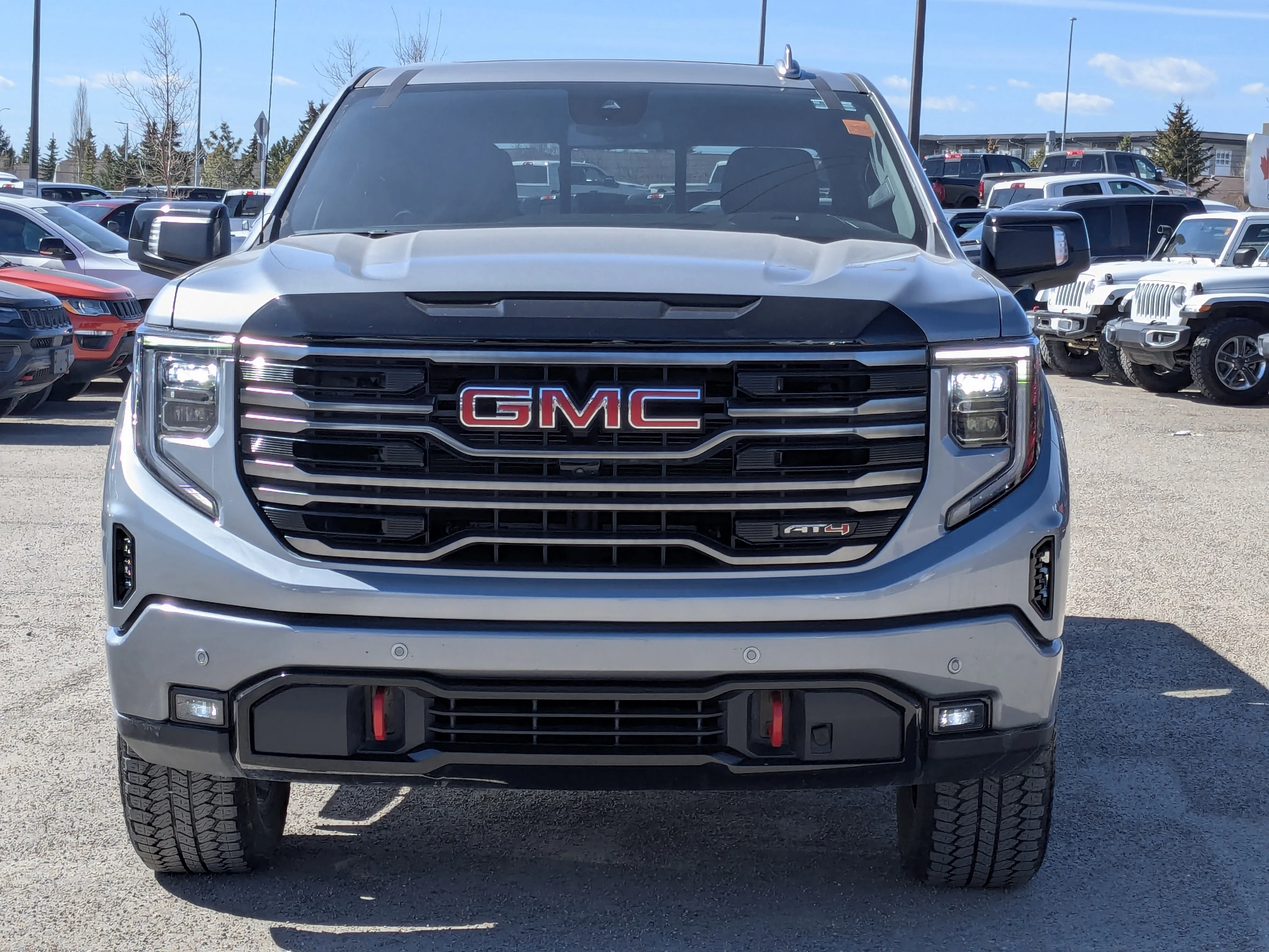 Used 2025 Grey GMC AT4 - - 2Lift - X31 Pkg - AT4 Premium Pkg - Sunroof - Leather image 3