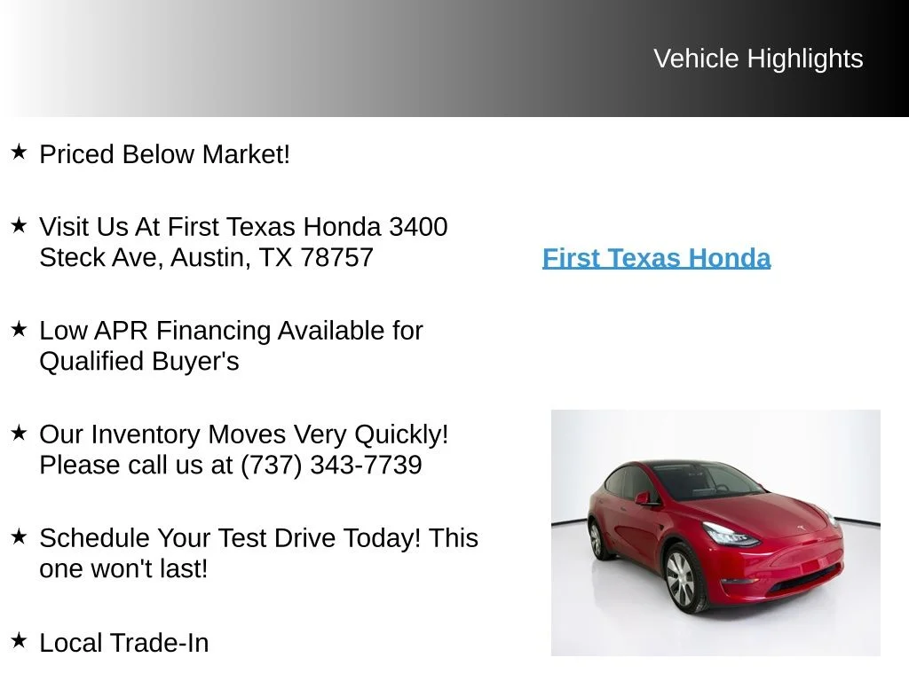 Used 2022 Red Multi-Coat Tesla Long Range image 9