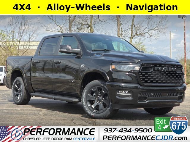 New 2026 Diamond Black Crystal Pearl-Coat Exterior Paint RAM Big Horn/Lone Star image 1