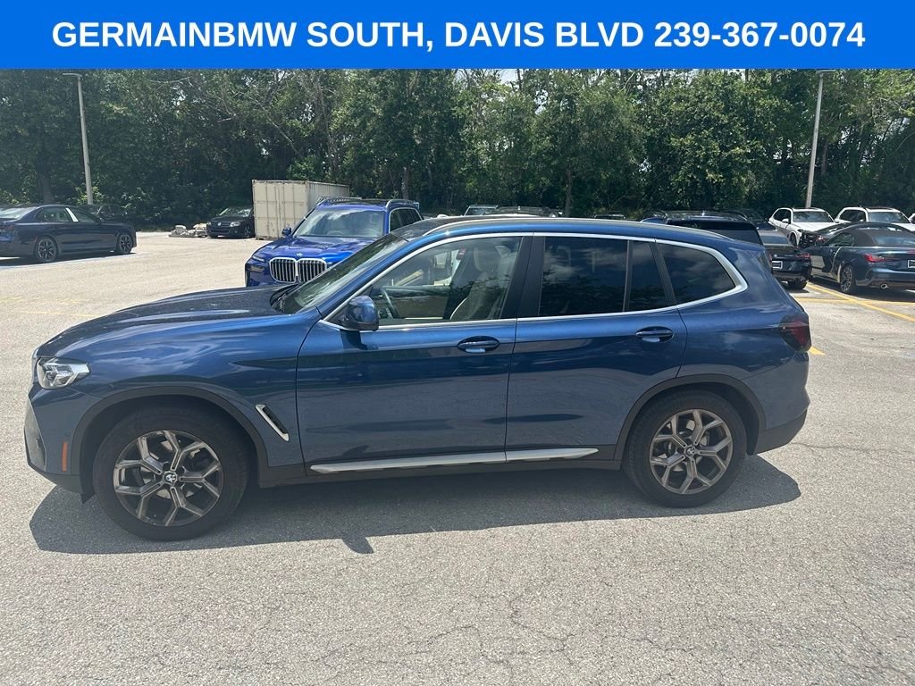 Certified Used 2023 Blue Metallic BMW xDrive30i image 3