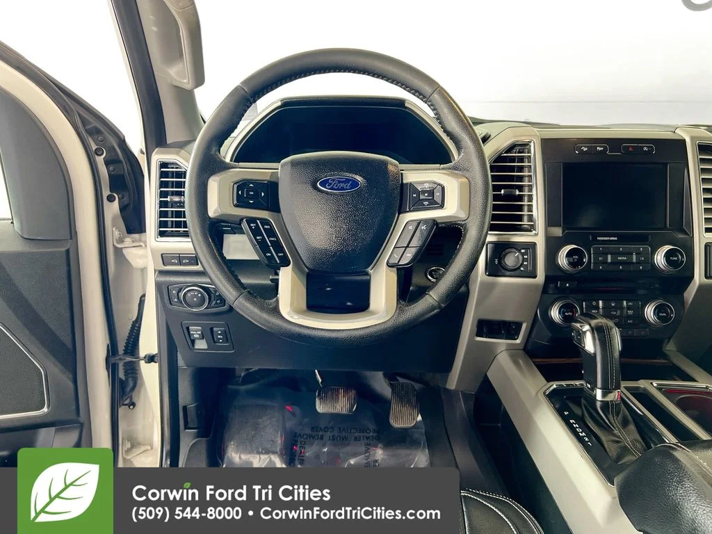 Used 2015 White Platinum Clearcoat Metallic Ford Lariat image 24