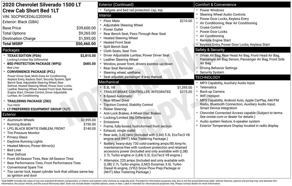Used 2020 Black Chevrolet LT image 41