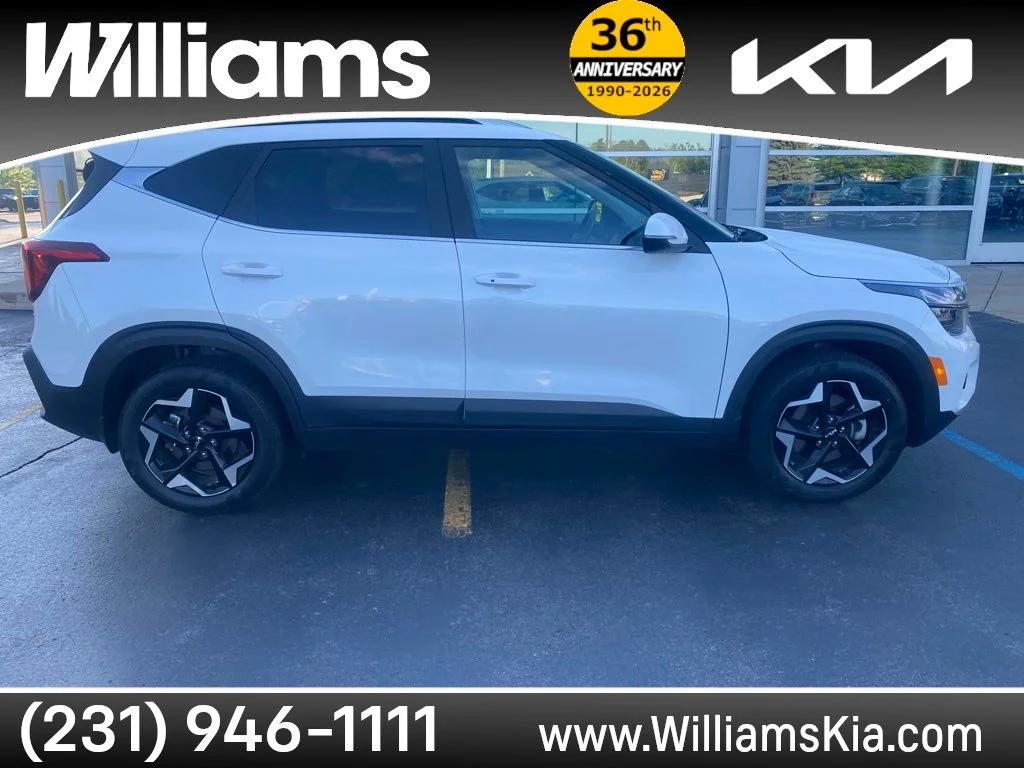 Used 2024 Snow White Pearl Kia EX image 1
