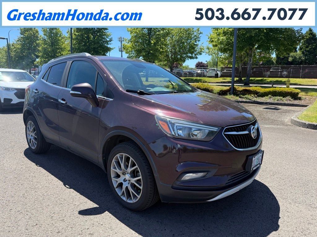 Used 2017 Black Cherry Metallic Buick Sport Touring image 1