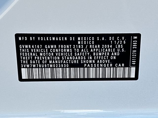 New 2026 White Volkswagen 1.5T SE image 35