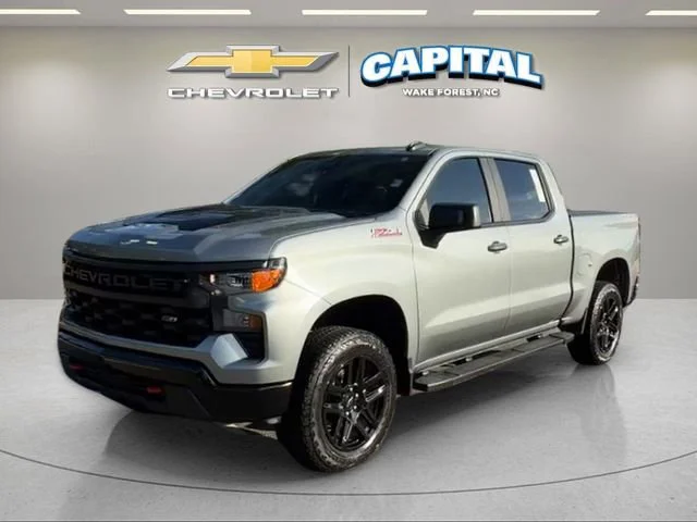 Used 2024 Sterling Gray Metallic Chevrolet Custom Trail Boss image 1
