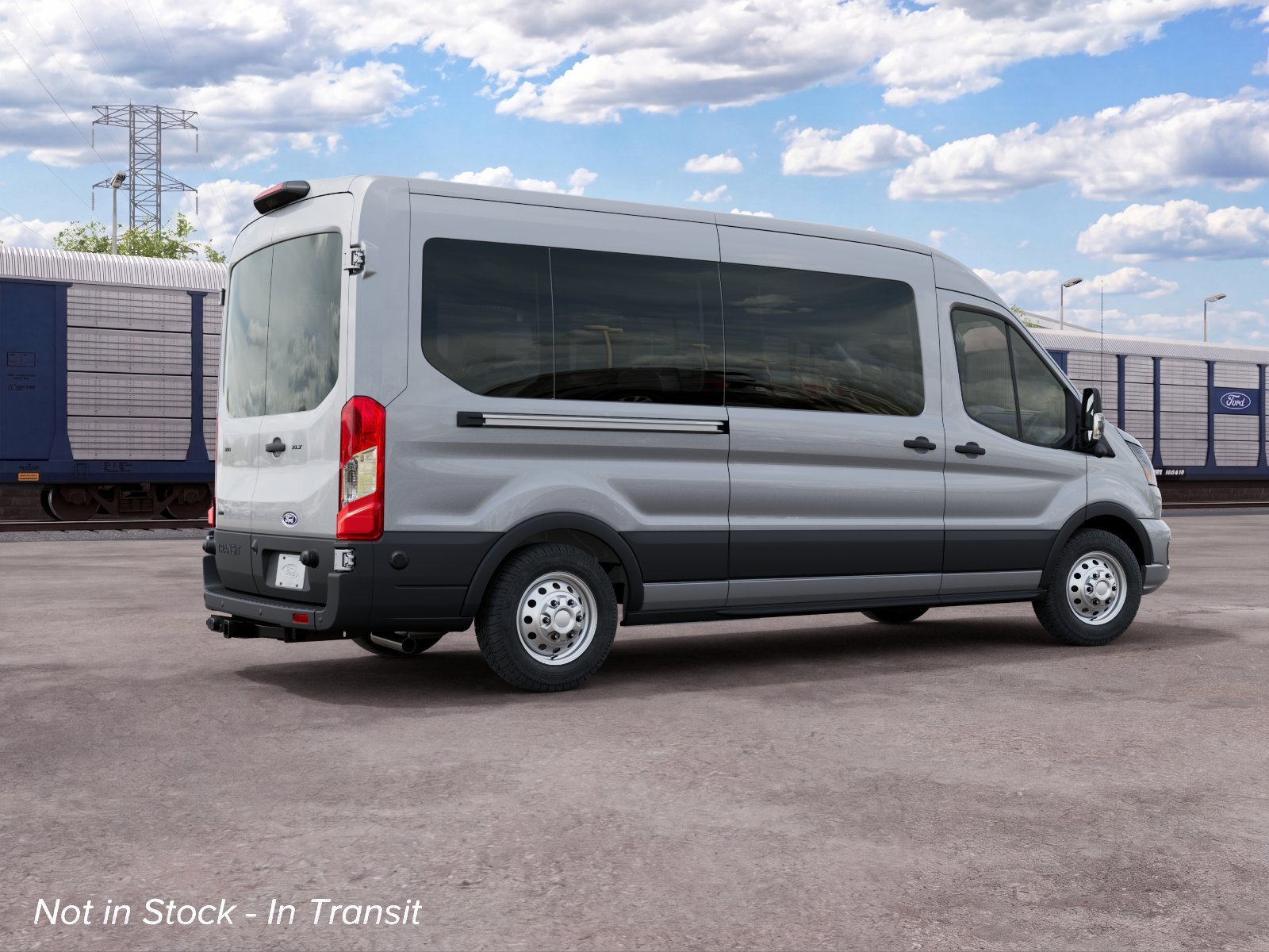 New 2027 Silver Metallic Ford Passenger Van XLT image 6