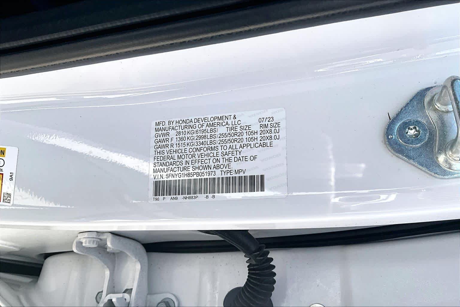 Used 2023 Platinum White Pearl Honda Elite image 32