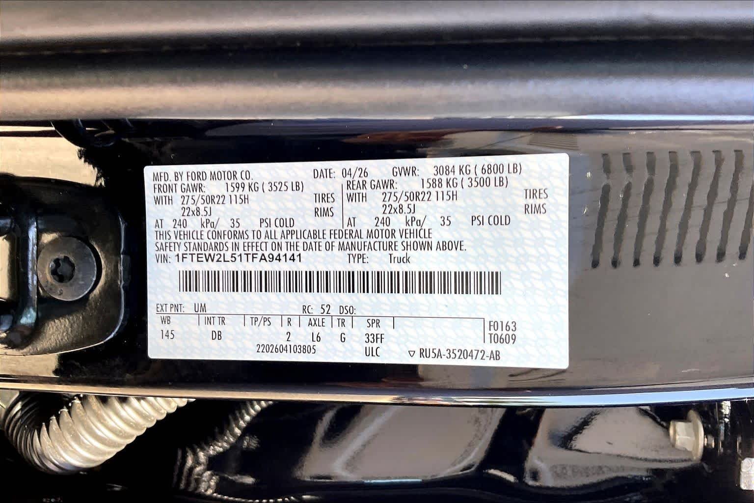 New 2026 Agate Black Metallic Ford STX® image 21