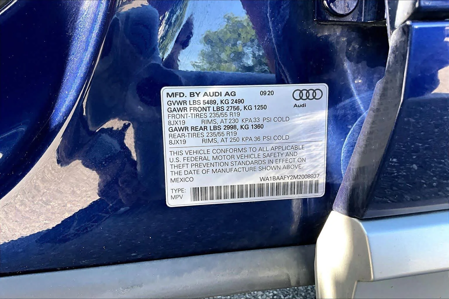 Used 2021 Navarra Blue Metallic Audi Premium Plus image 33