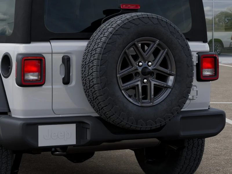 New 2025 Bright White Clear-Coat Exterior Paint Jeep Sport S image 40