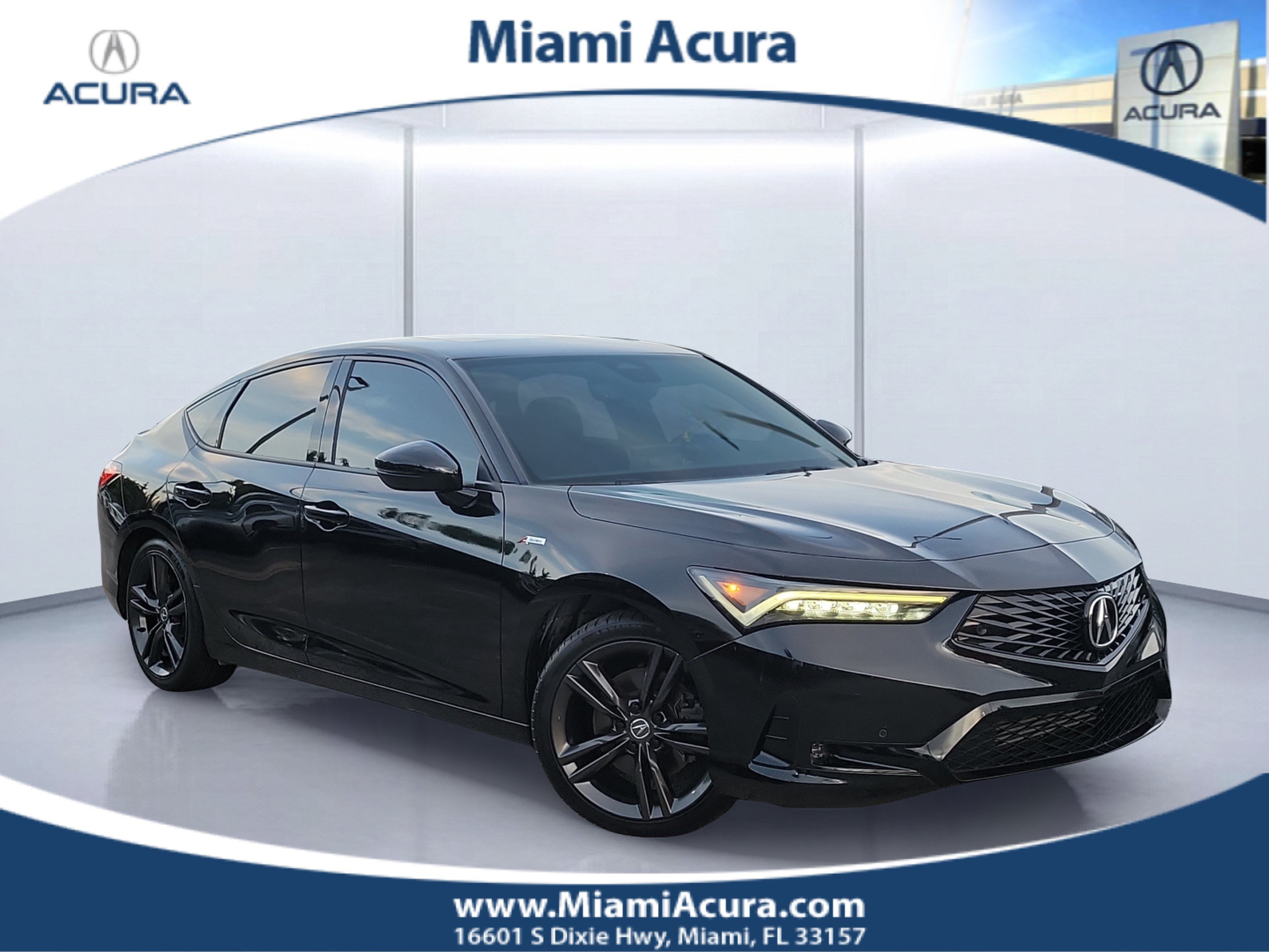 Used 2023 Majestic Black Pearl Acura A-Spec Tech Package image 1