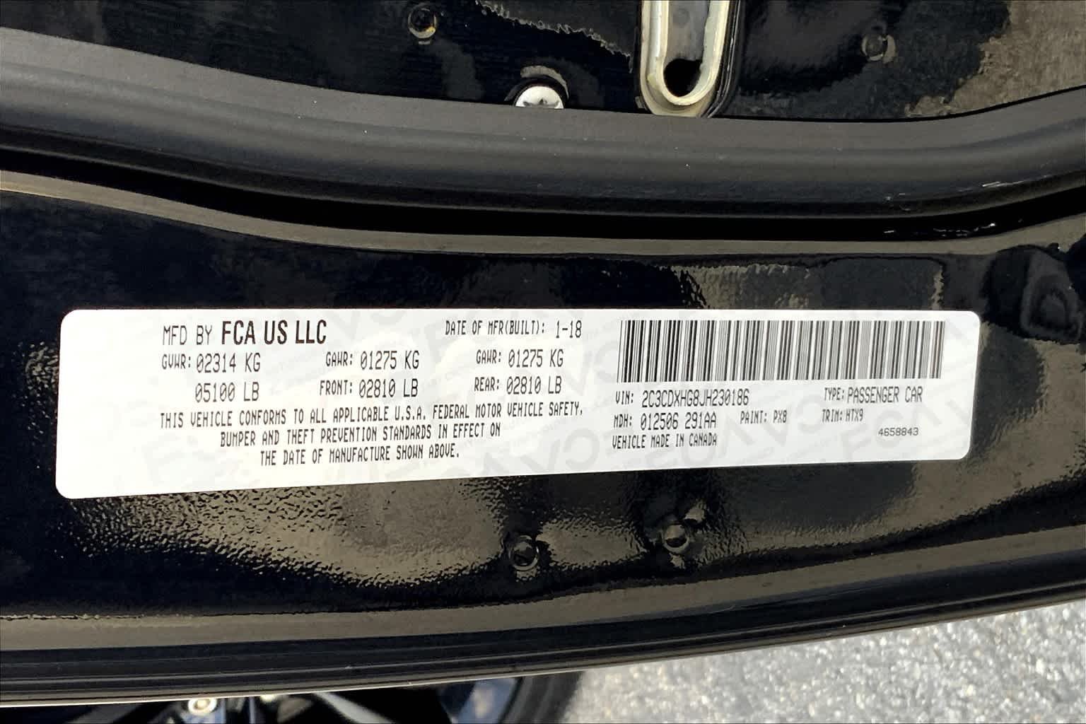 Used 2018 Pitch Black Clearcoat Dodge SXT Plus image 33