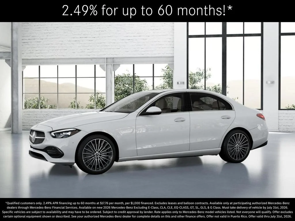 New 2026 Polar White Mercedes-Benz C 300 image 79