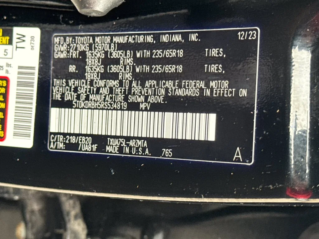 Used 2024 Black Toyota XLE image 48