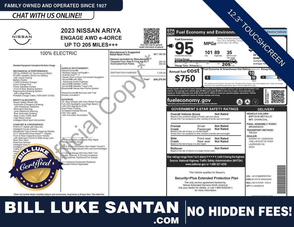 2023 Nissan Ariya Engage