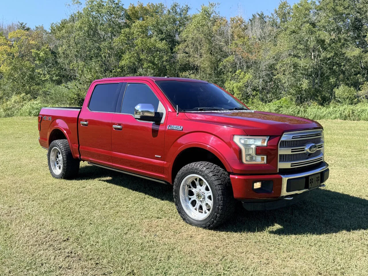 Used 2015 Red Ford Platinum 4x4 4dr SuperCrew 5.5 ft. SB image 8