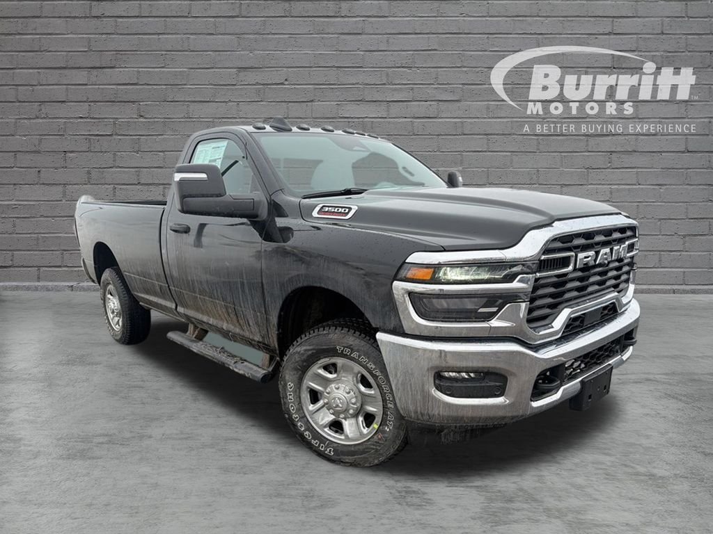 New 2026 Diamond Black Crystal Pearl-Coat Exterior Paint RAM Tradesman image 1