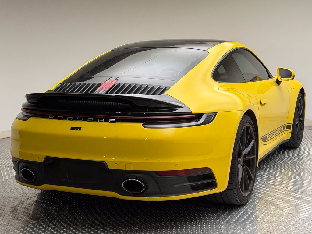 Used 2021 Racing Yellow Porsche Carrera image 3