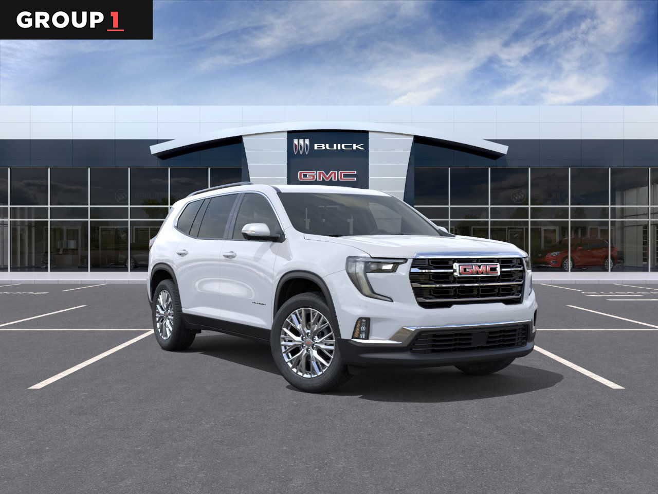 Glacier White Tricoat 2026 GMC Acadia Elevation FWD SUV / Crossover Front-Wheel Drive