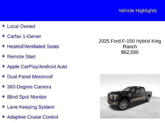 Certified Used 2025 Agate Black Metallic Ford King Ranch image 3