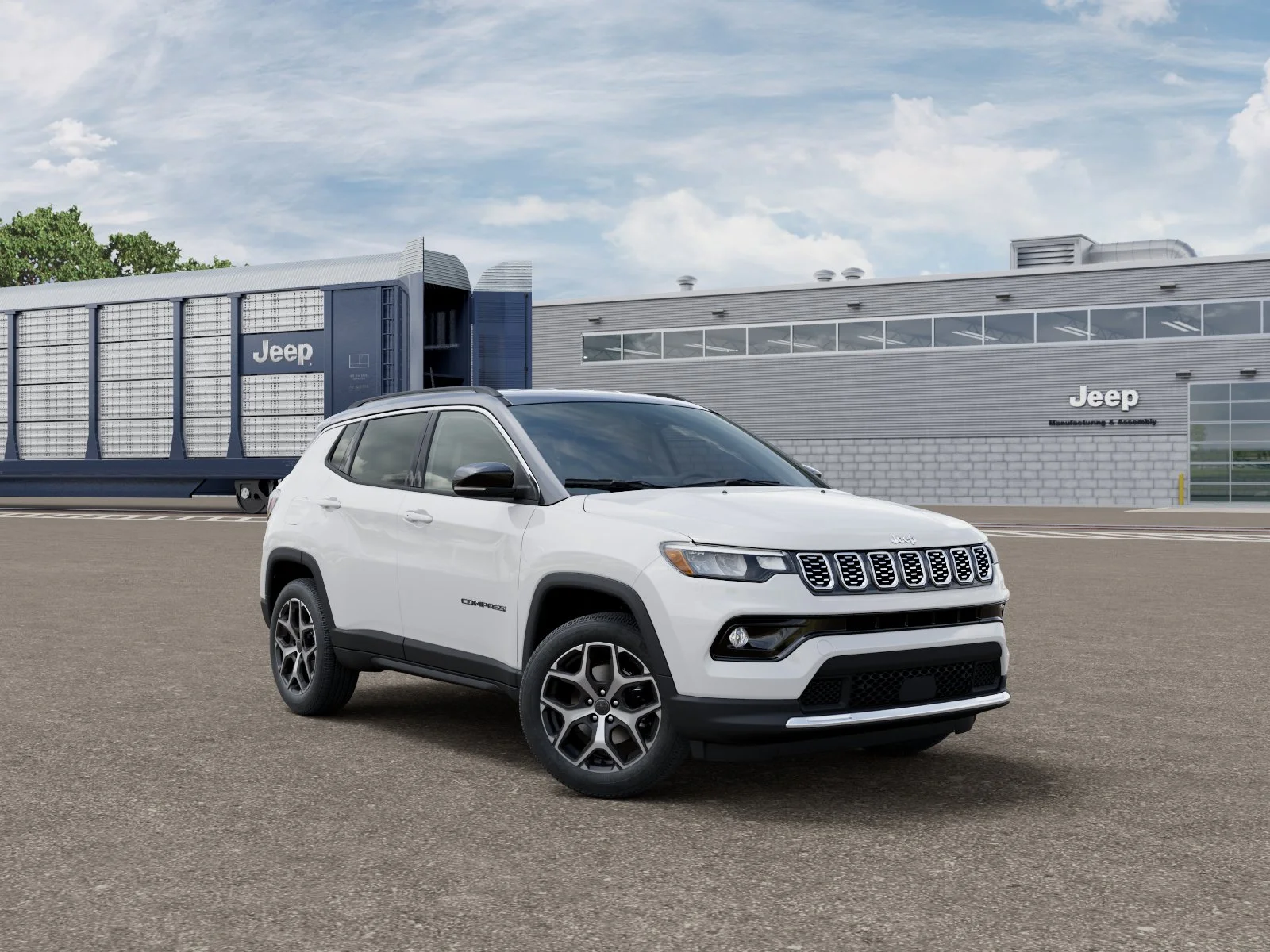 New 2026 Bright White Clear-Coat Exterior Paint Jeep Limited image 3