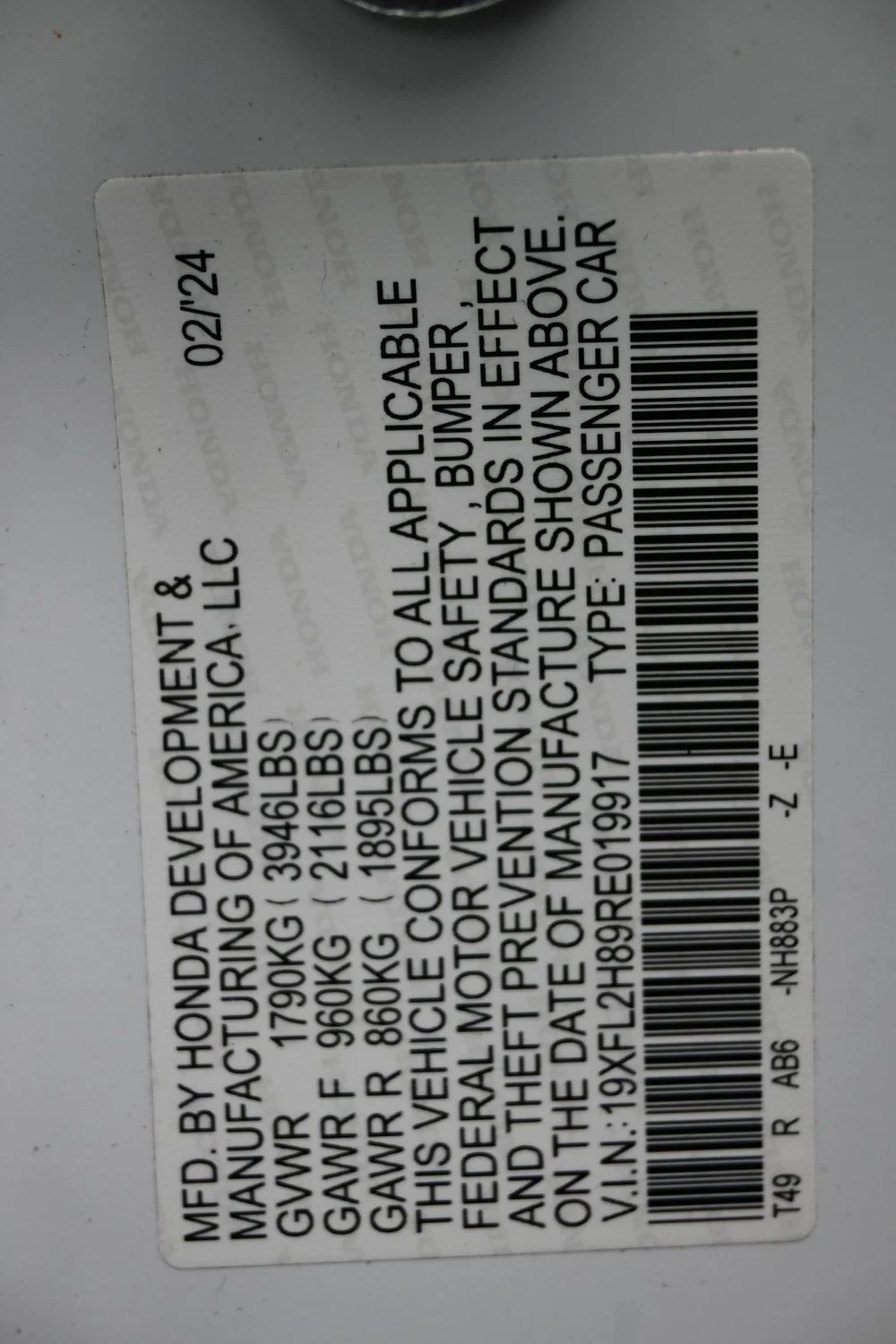 Used 2024 White Honda Sport image 24