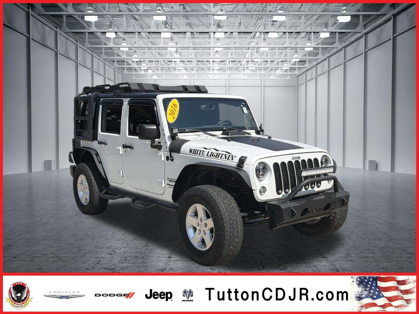 Used 2016 Bright White Clearcoat Jeep Sport image 1