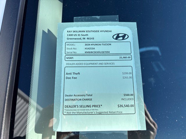 Used 2024 White Pearl Hyundai SEL image 2