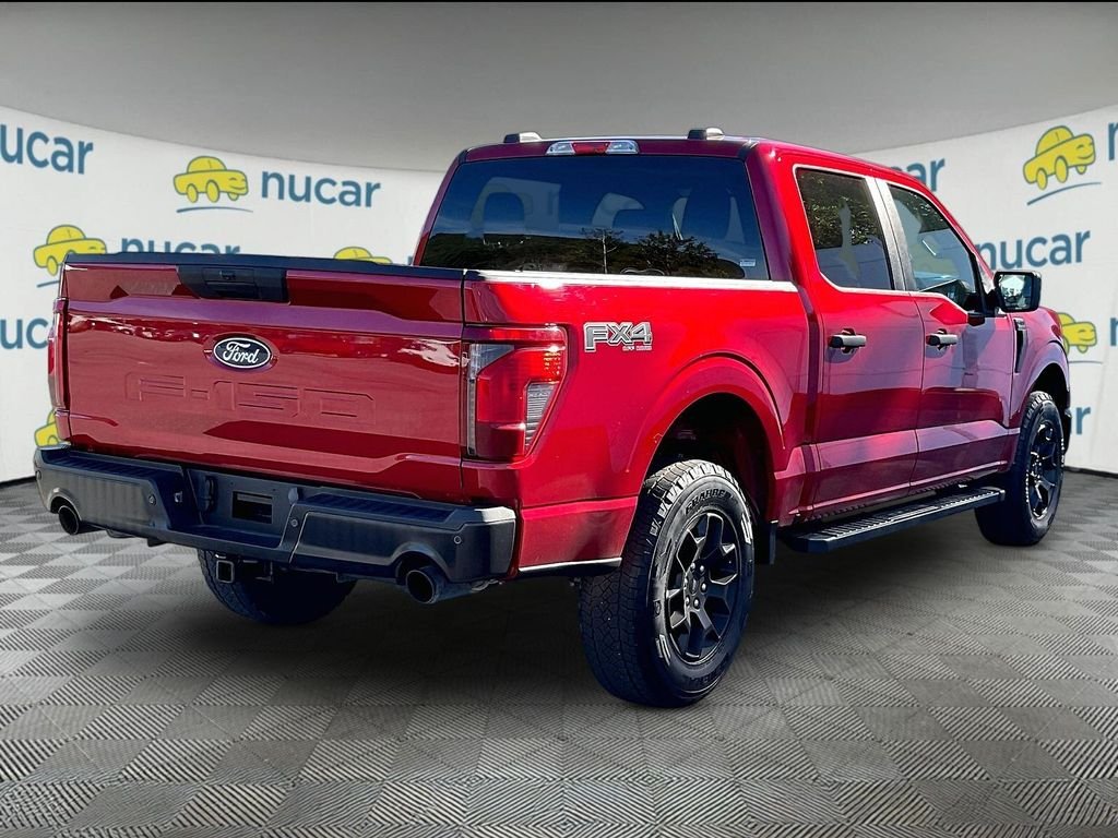 Used 2024 Rapid Red Metallic Tinted Clearcoat Ford STX SuperCrew image 6
