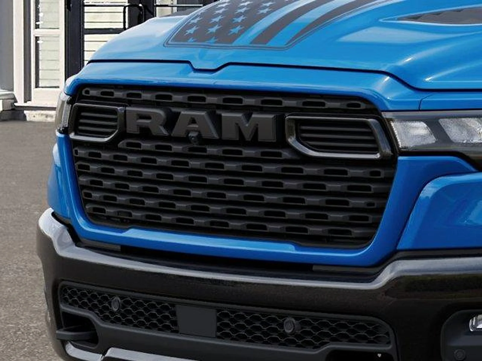 New 2026 Hydro Blue Pearlcoat RAM Big Horn Crew Cab 4x4 5