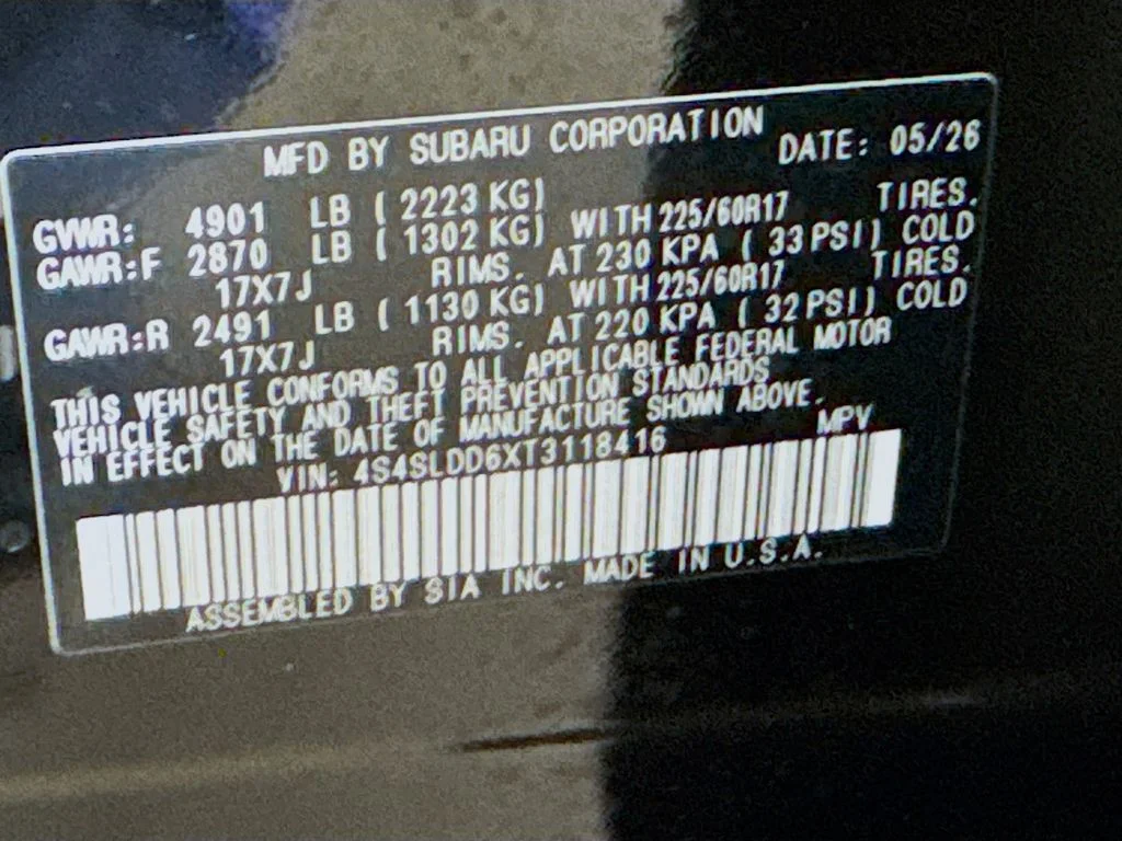New 2026 Black Subaru Premium image 43