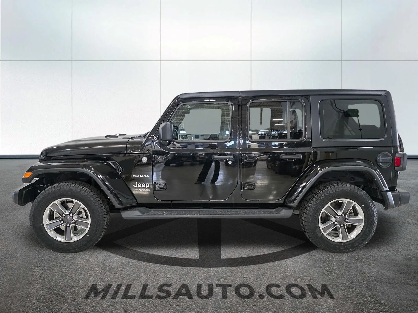 Certified Used 2021 Black Jeep Unlimited Sahara image 3