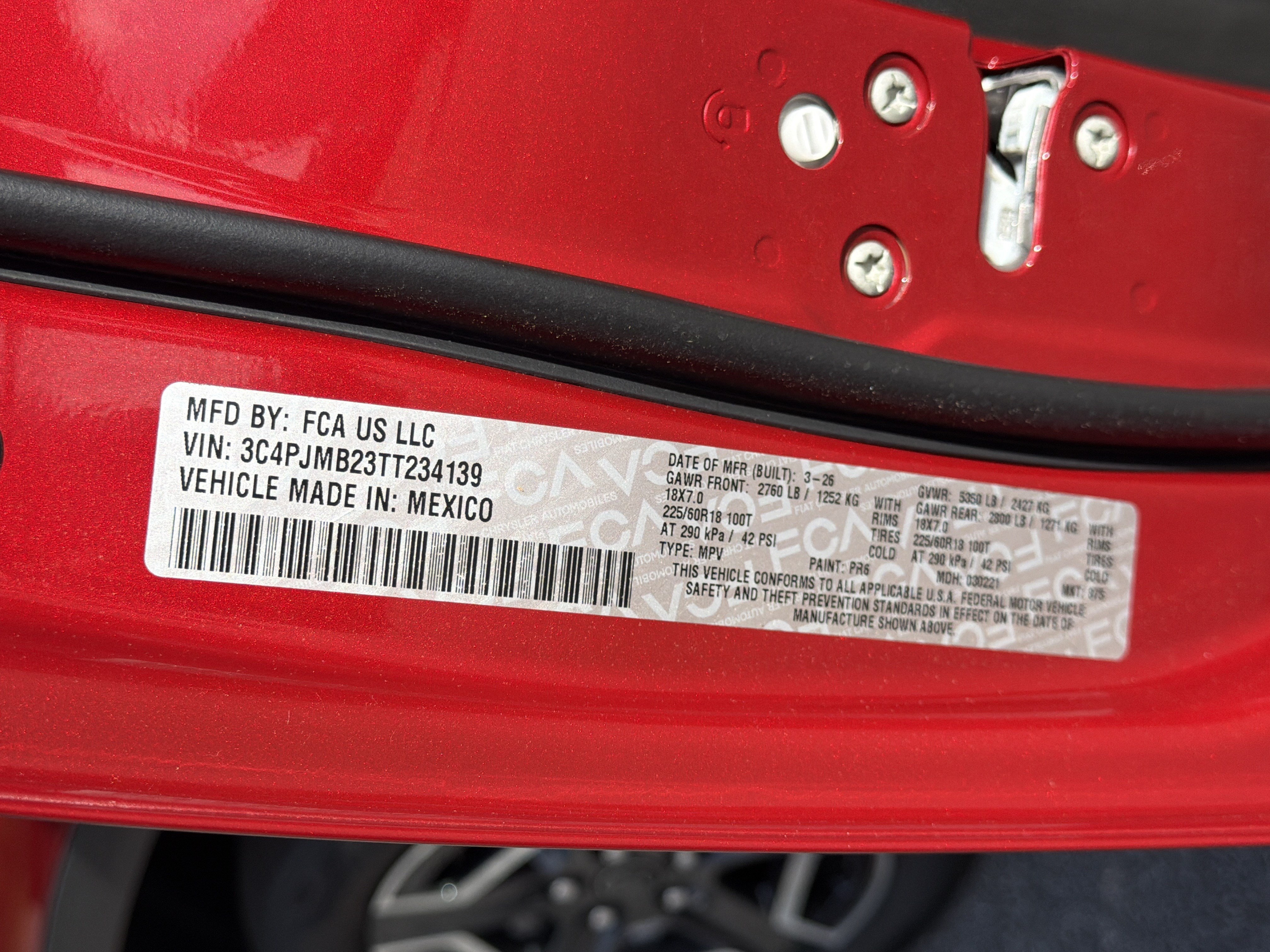 New 2026 Red Hot Pearlcoat Jeep Laredo image 38