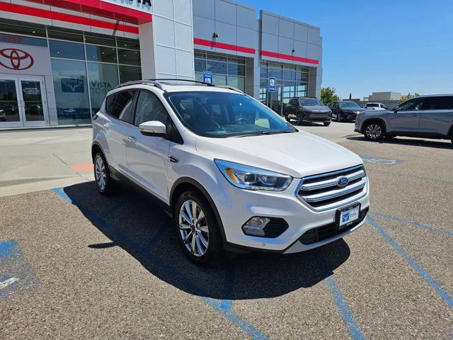 Used 2018 White Platinum Clearcoat Metallic Ford Titanium image 3