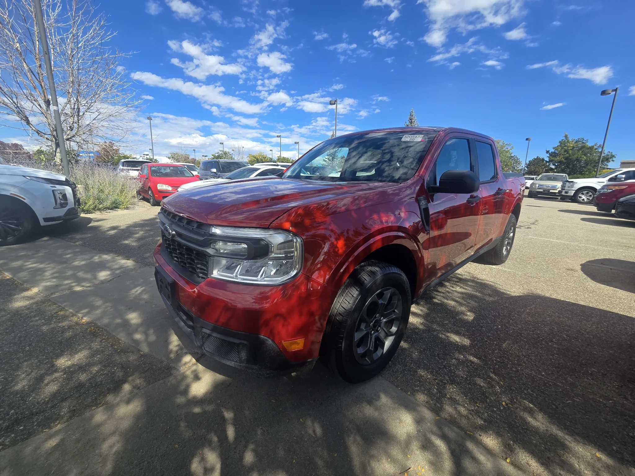 Used 2022 Hot Pepper Red Tinted Clearcoat Metallic Ford XLT image 1