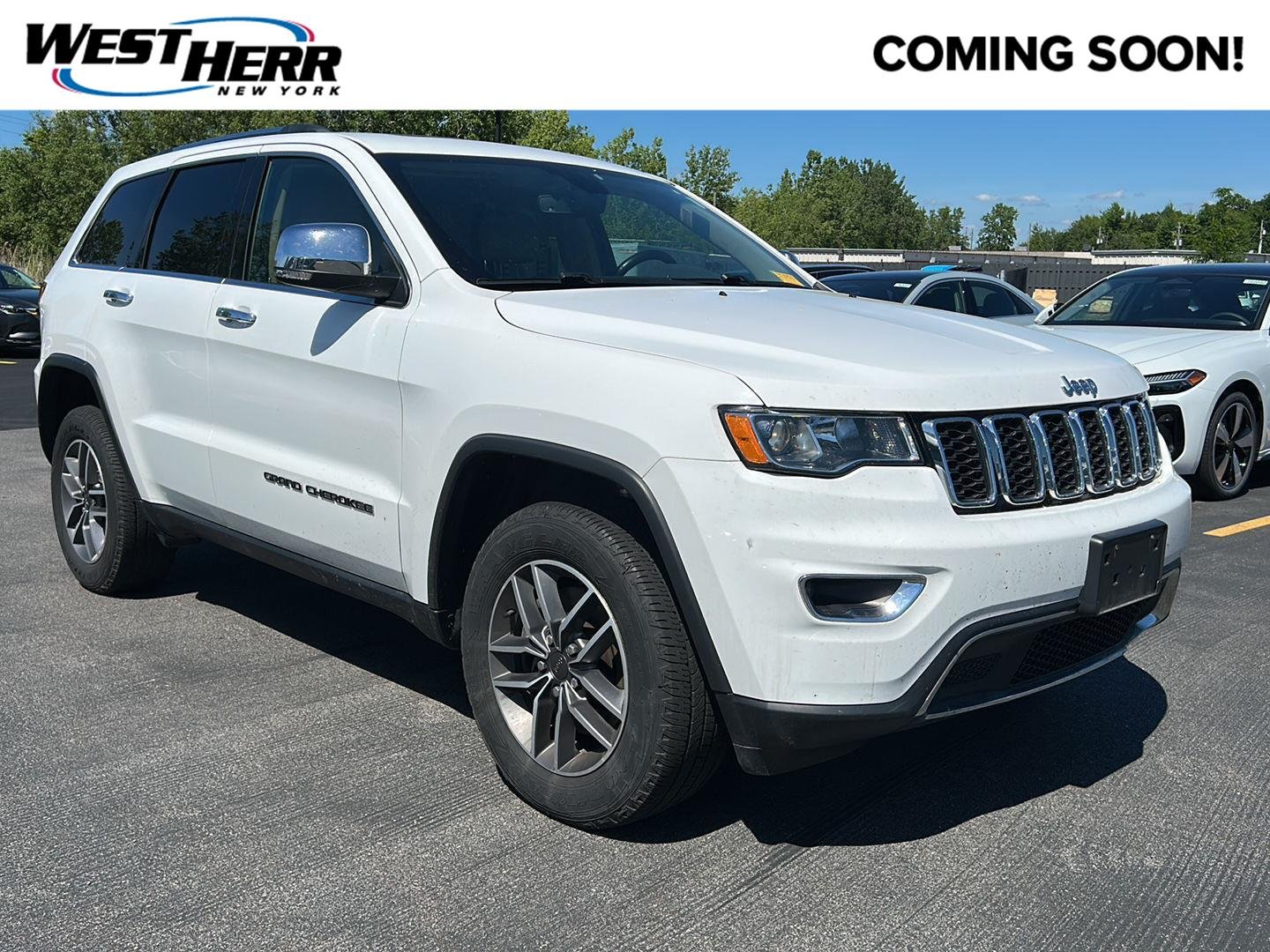 Used 2021 Bright White Clearcoat Jeep Limited image 1