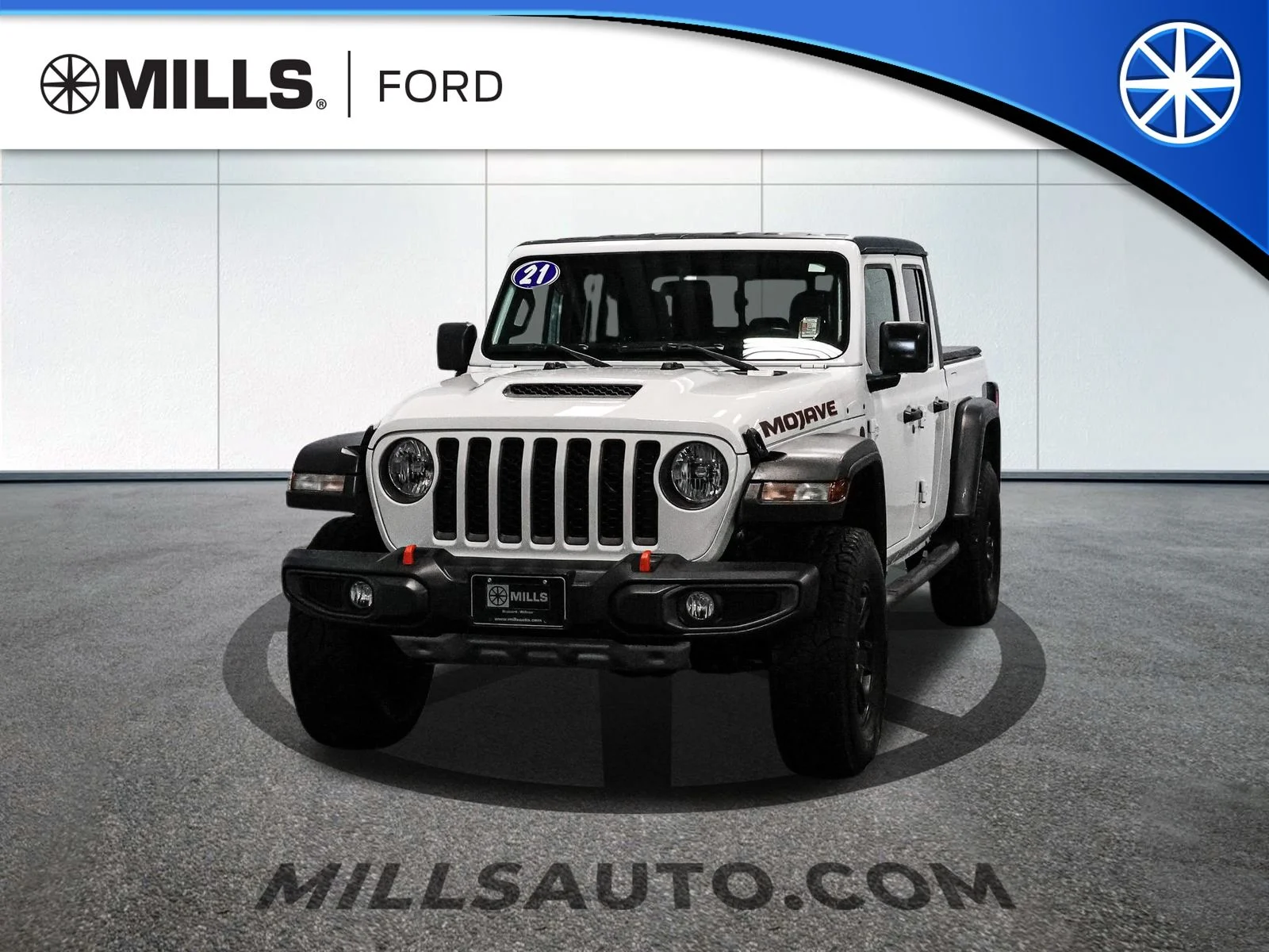 Certified Used 2021 Bright White Clearcoat Jeep Mojave image 1