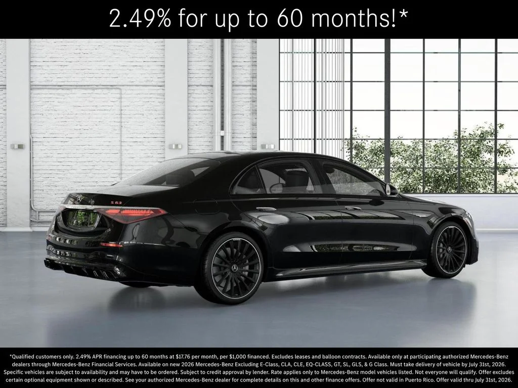New 2026 Obsidian Black Metallic Mercedes-Benz AMG® S 63 E 4MATIC Sedan image 20