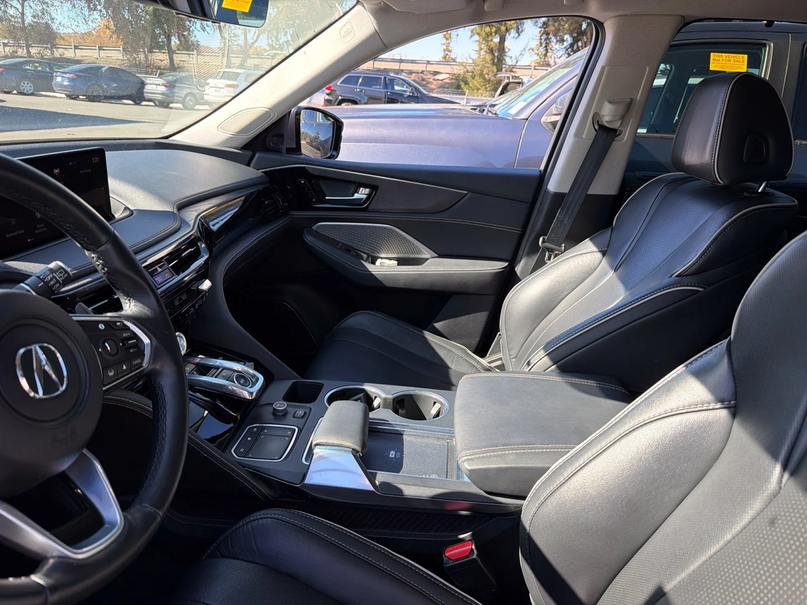 Used 2023 Liquid Carbon Metallic Acura Advance image 6