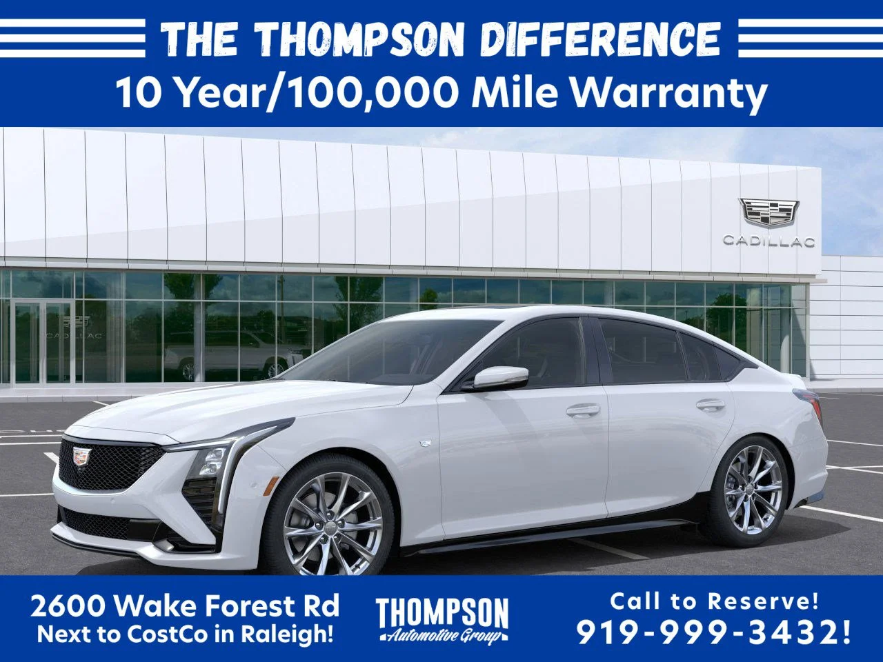 New 2026 Vibrant White Tricoat Cadillac Sport image 2