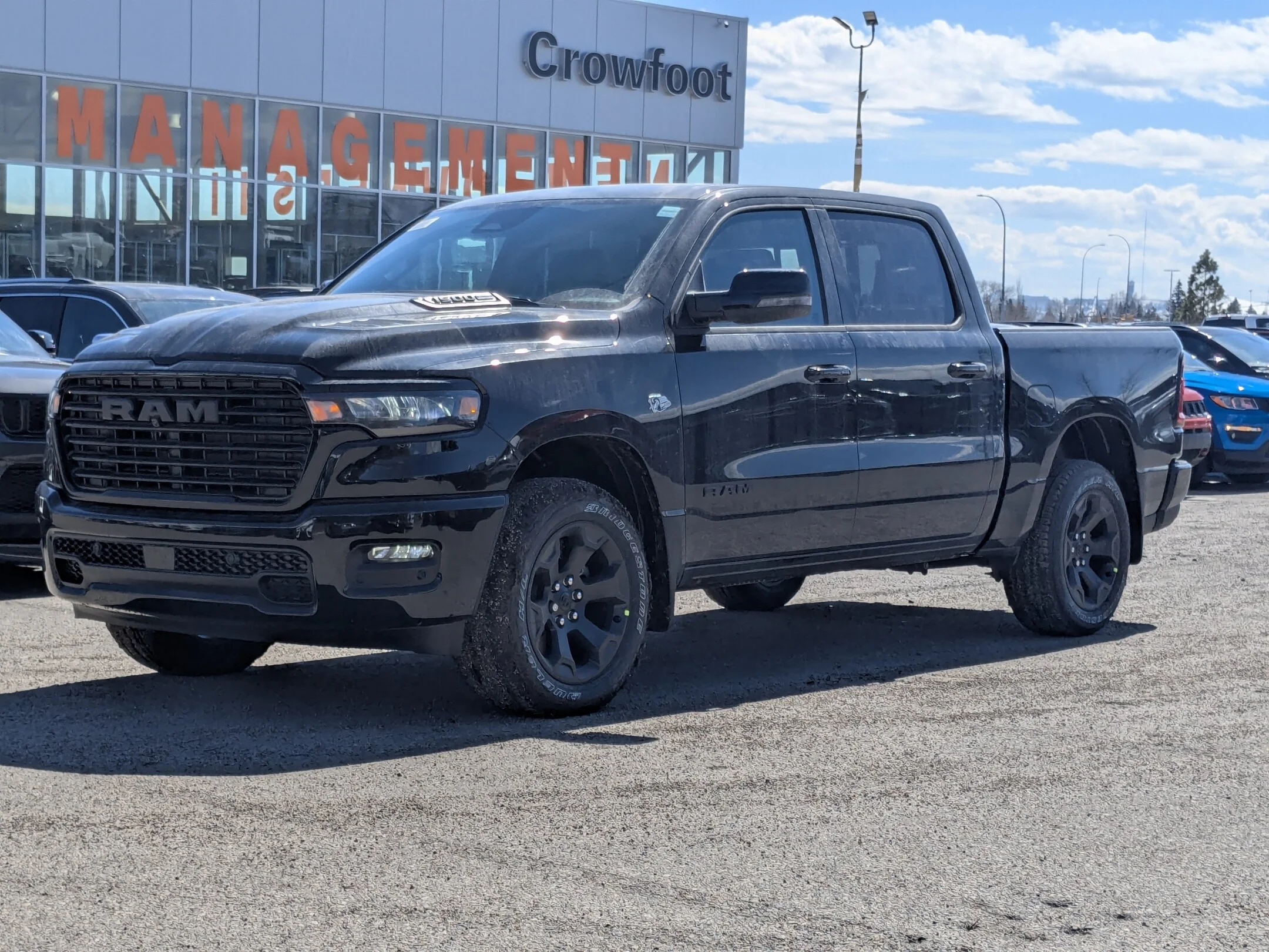 New 2026 Black RAM Sport - - 4x4 - Dual-Pane Panoramic Sunroof - Steel Sport Hood - Trailer Brake Control & More! image 4