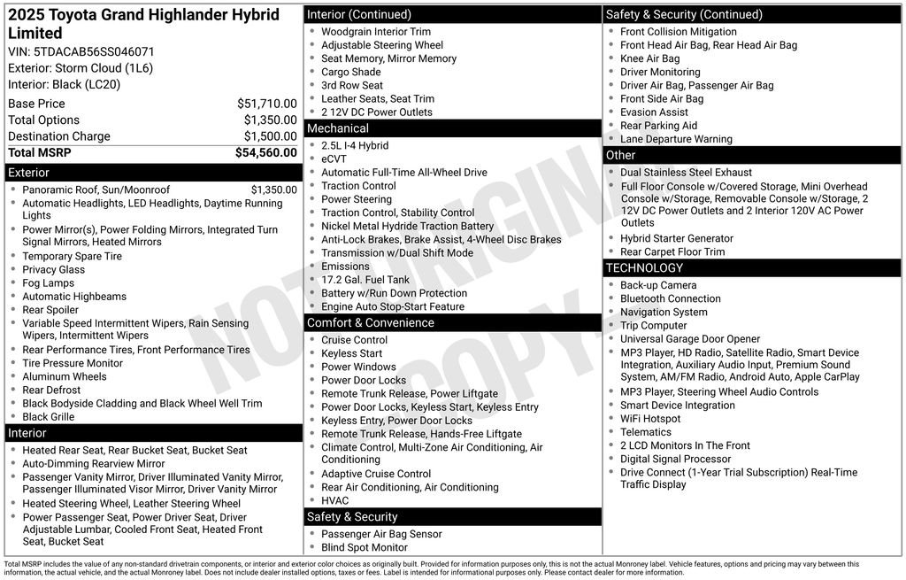 Used 2025 White Toyota Limited image 29