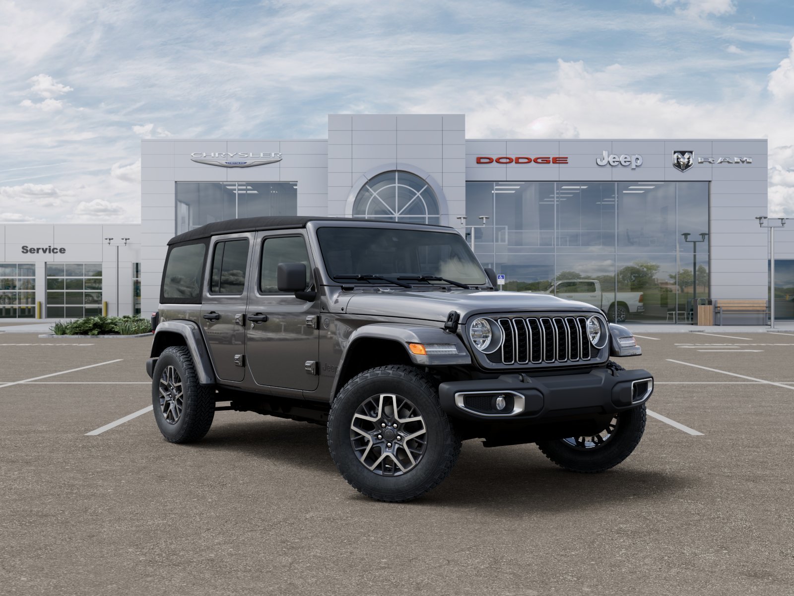 New 2026 Granite Crystal Metallic Clear-Coat Exterior Paint Jeep Sahara image 39