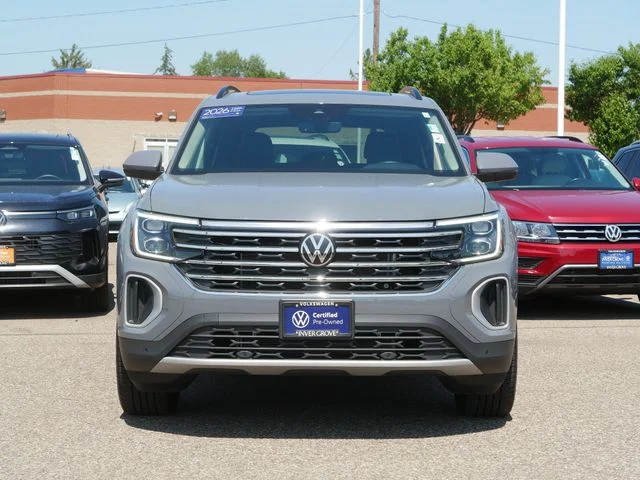 Certified 2026 Volkswagen Atlas SE w/Tech with VIN 1V2KN2CA2TC515593 for sale in Inver Grove Heights, Minnesota