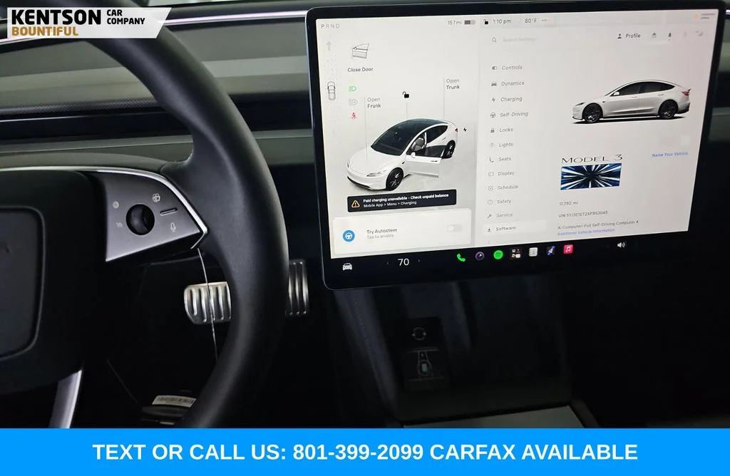 Used 2025 White Tesla Performance image 7